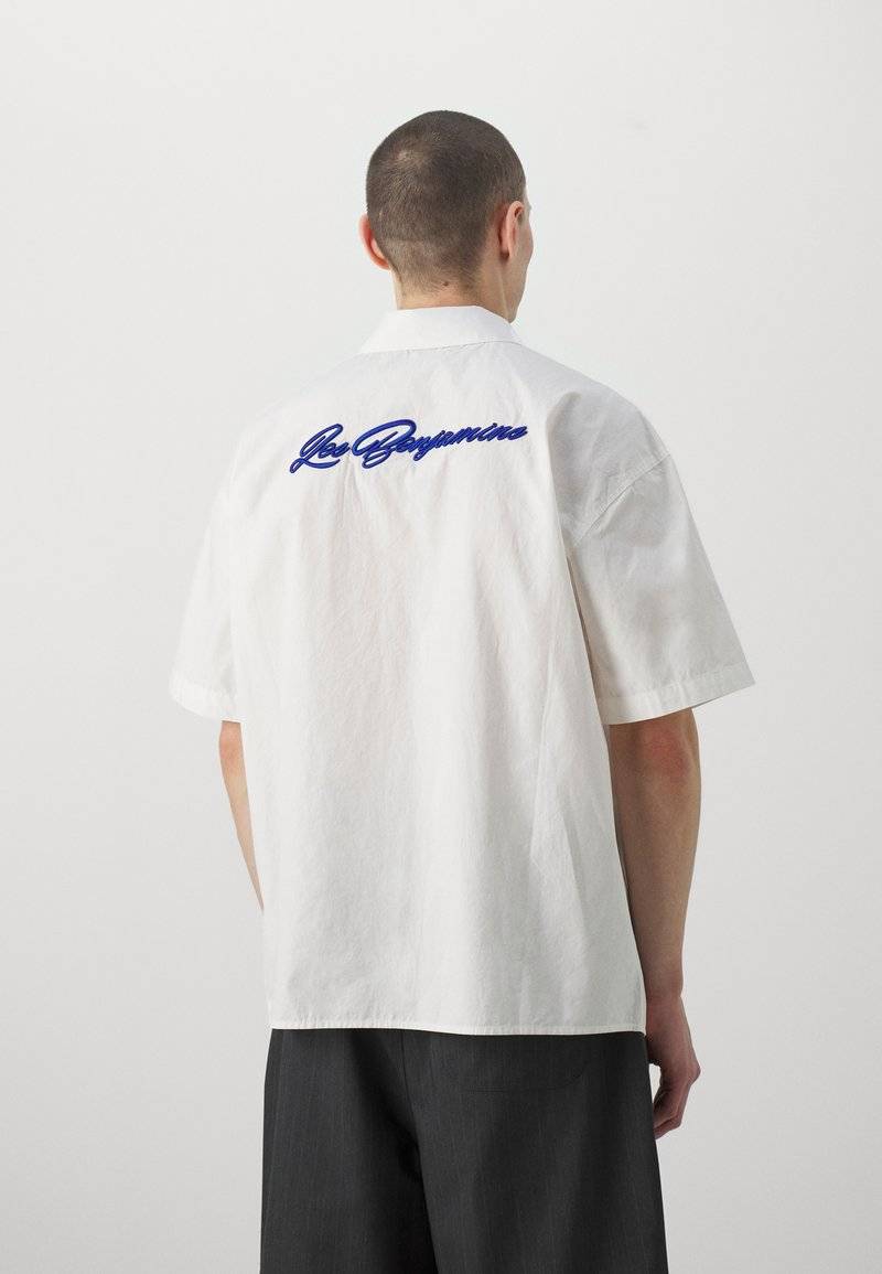 Les Benjamins Les Benjamins SHORT SLEEVE UNISEX - Button-down blouse - white