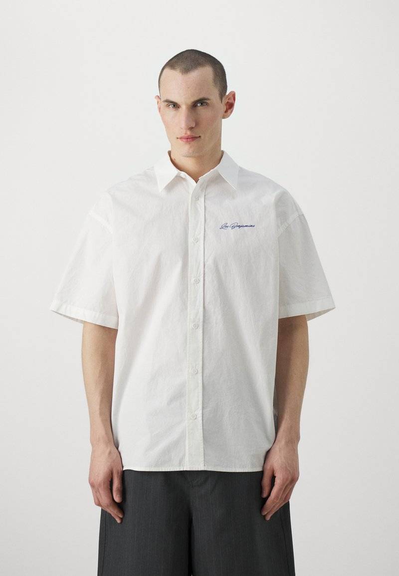 Les Benjamins Les Benjamins SHORT SLEEVE UNISEX - Button-down blouse - white Black Friday