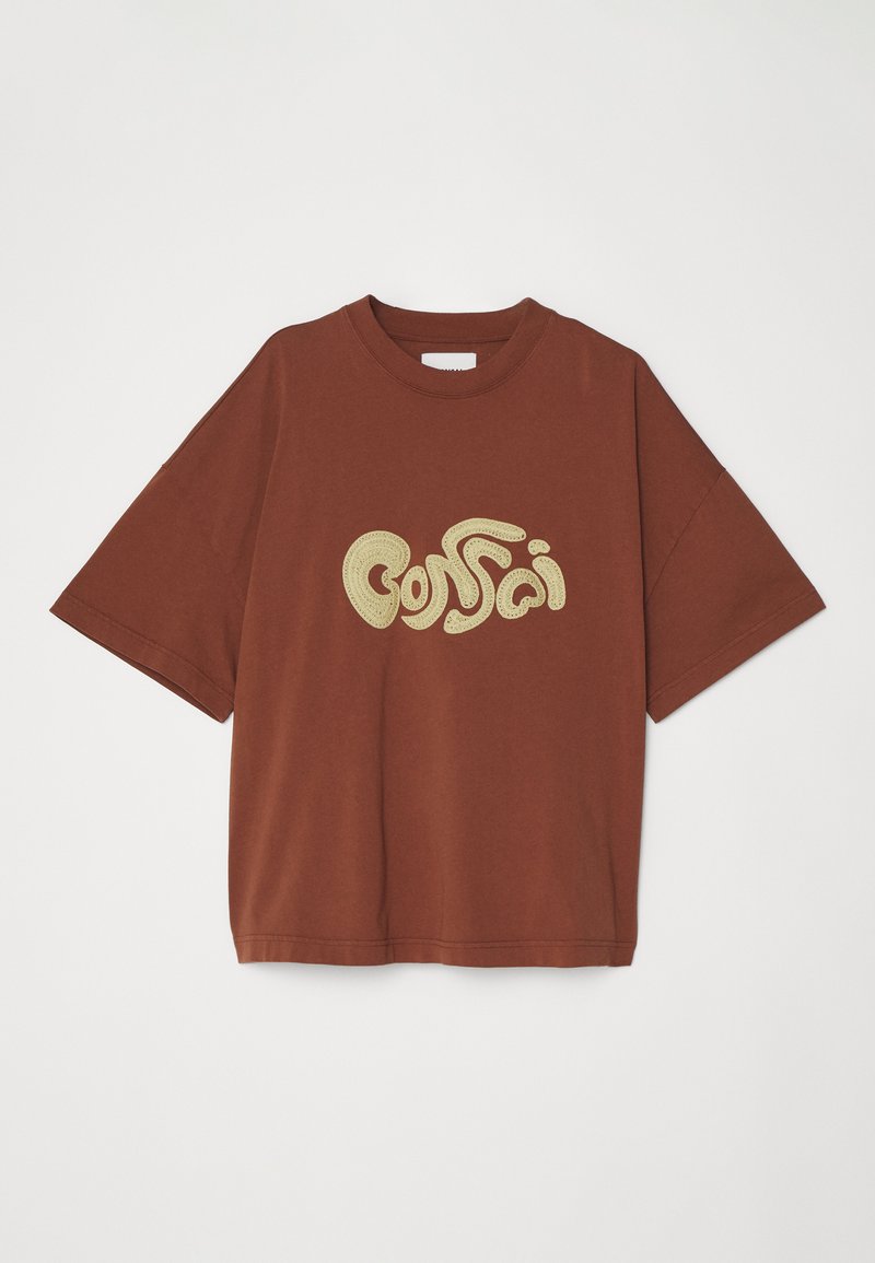 Bonsai Bonsai OVERSIZE TEE EMBRODERY GRAPHIC UNISEX - Print T-shirt - glazed ginger Muttertagsangebot