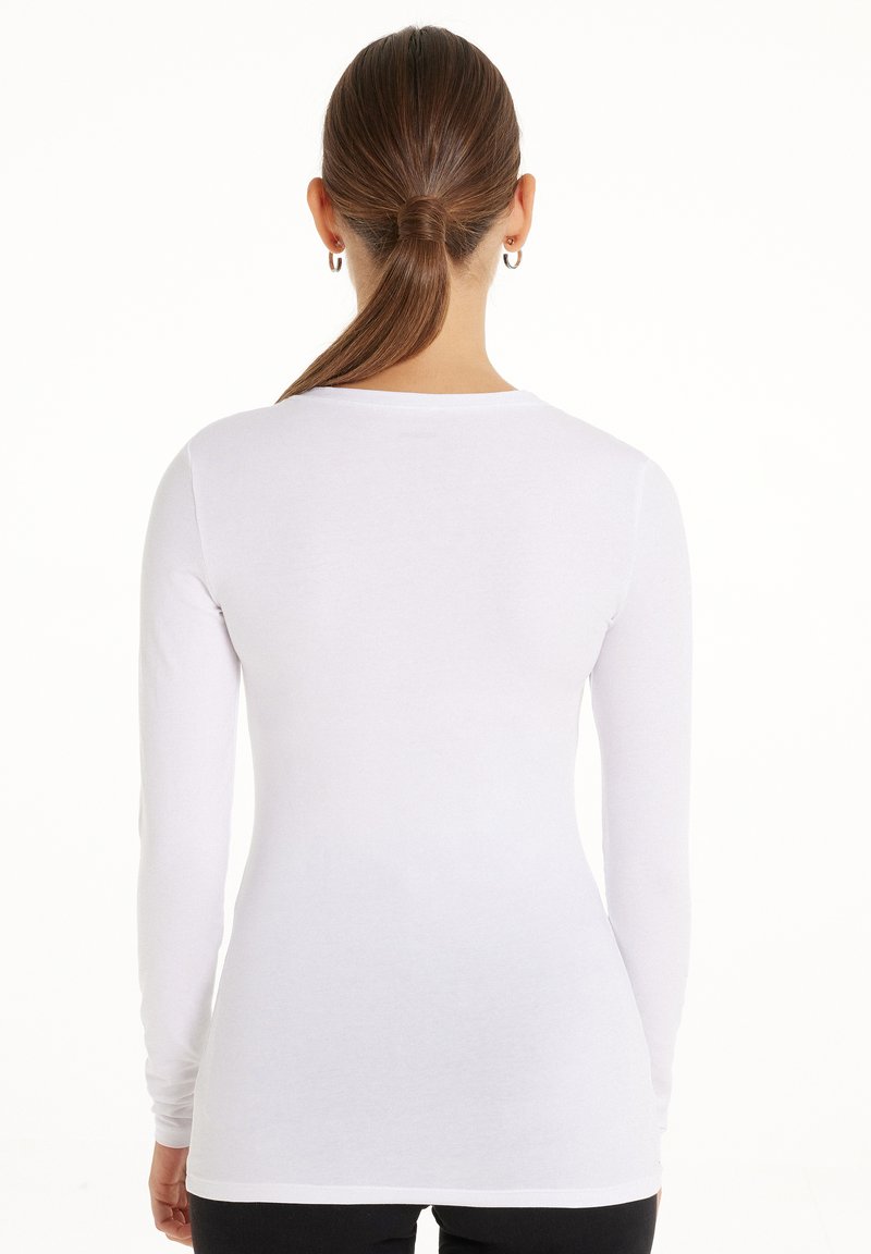 Tezenis Tezenis STRETCH ROUND-NECK - Long sleeved top - bianco Meist gekauft
