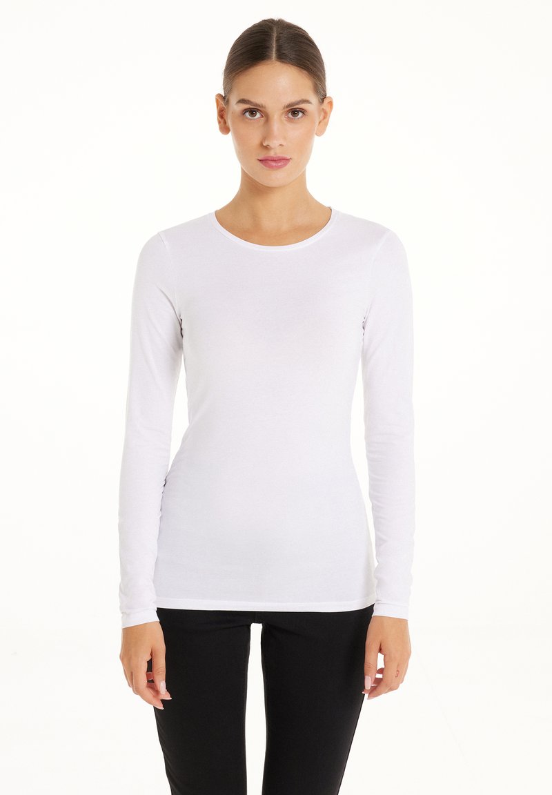 Tezenis Tezenis STRETCH ROUND-NECK - Long sleeved top - bianco Meist gekauft