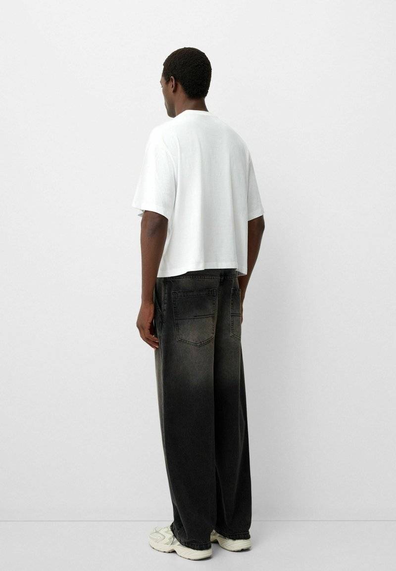 Bershka Bershka Relaxed fit jeans - black denim Angebote