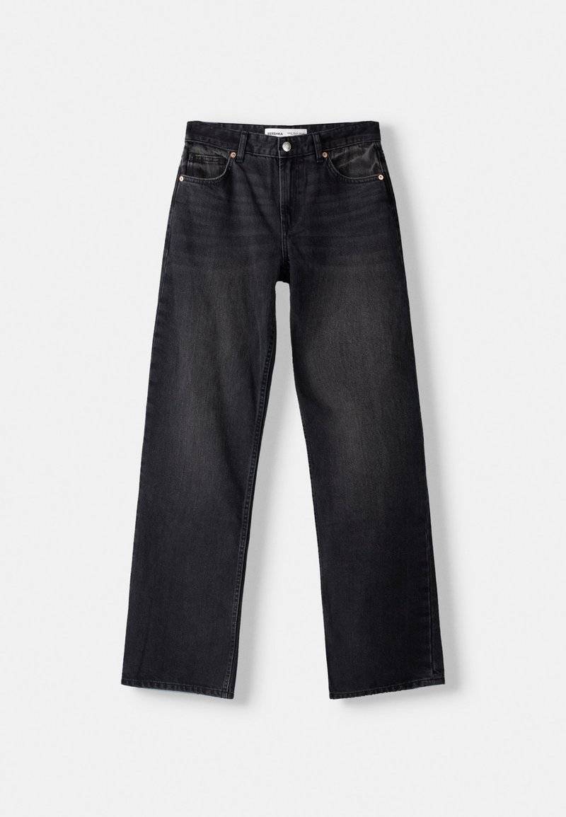 Bershka Bershka Straight leg jeans - dark grey Hotsell