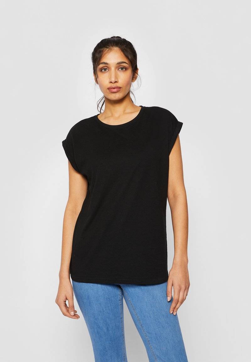 Urban Classics Urban Classics EXTENDED SHOULDER - Basic T-shirt - black