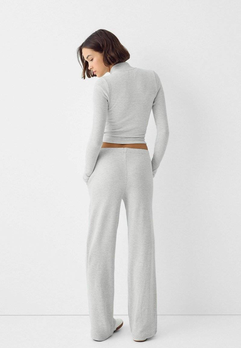 Bershka Bershka LONG SLEEVE - Cardigan - mottled grey Meist gekauft