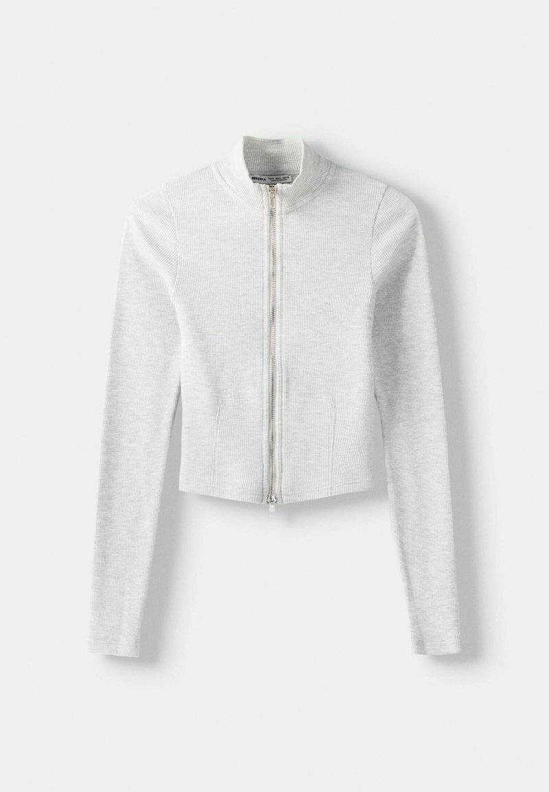 Bershka Bershka LONG SLEEVE - Cardigan - mottled grey Meist gekauft