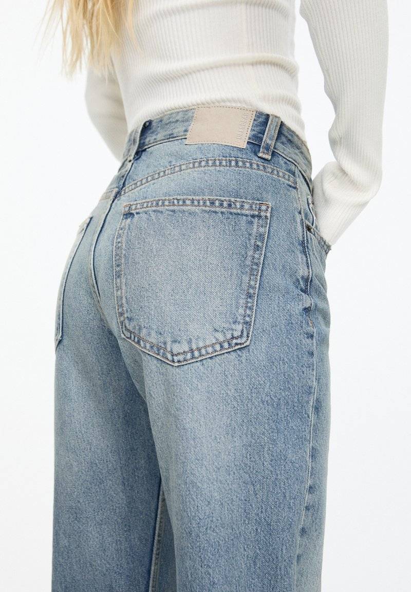 PULL&BEAR PULL&BEAR MID - Straight leg jeans - stone blue denim Outlet
