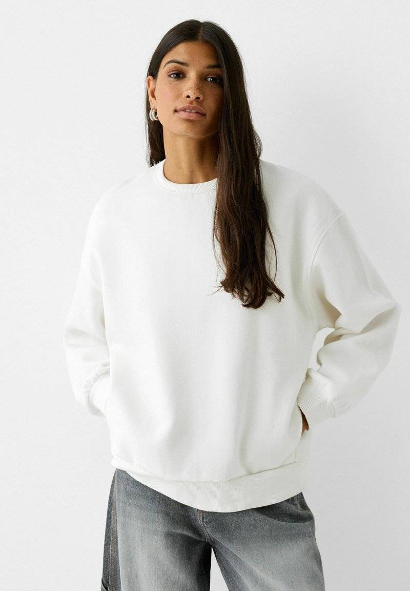 Bershka Bershka Sweatshirt - white