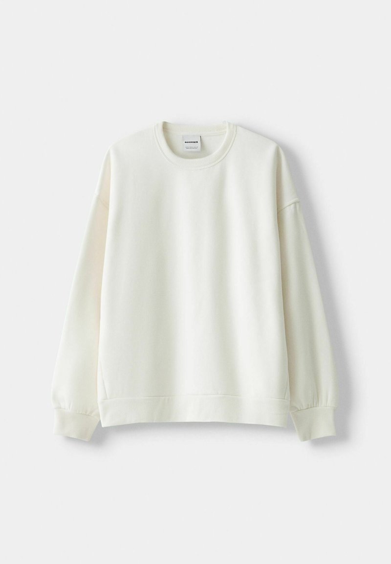 Bershka Bershka Sweatshirt - white Verkauf