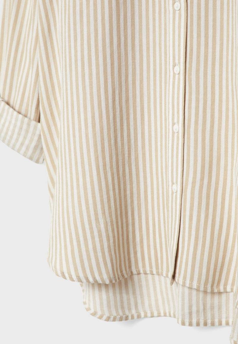 Stradivarius Stradivarius STRIPED - Button-down blouse - stone im Angebot