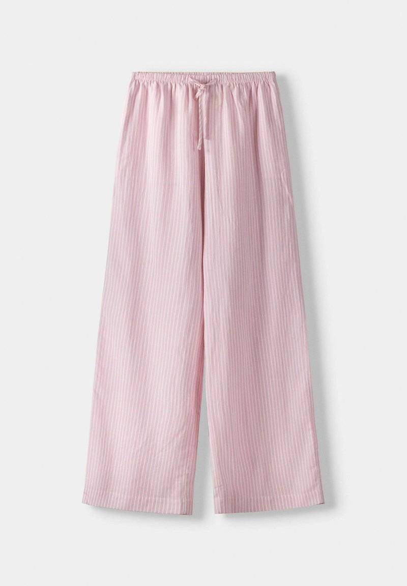Bershka Bershka WITH AN ELASTIC - Trousers - light pink Schlussverkauf