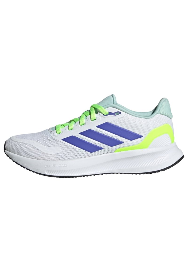 adidas Performance adidas Performance FALCON 5 KIDS - Neutral running shoes - cloud white blue lucid lemon