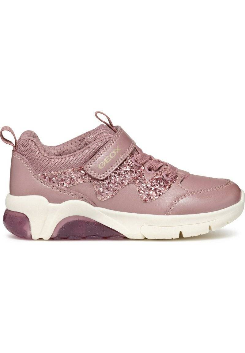 Geox Geox FADINLIGHT LIGHT UP - Baby shoes - old rose