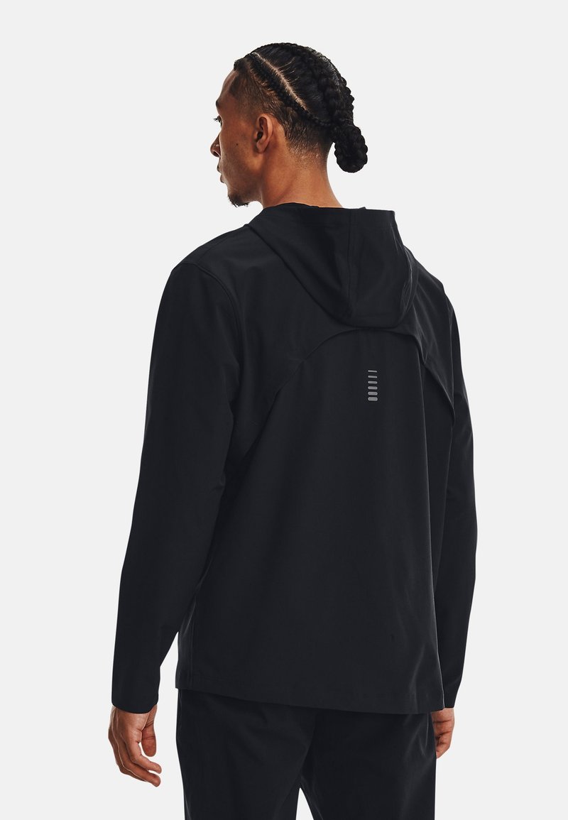 Under Armour Under Armour OUT THE STORM - Running jacket - black jet gray reflective Outlet