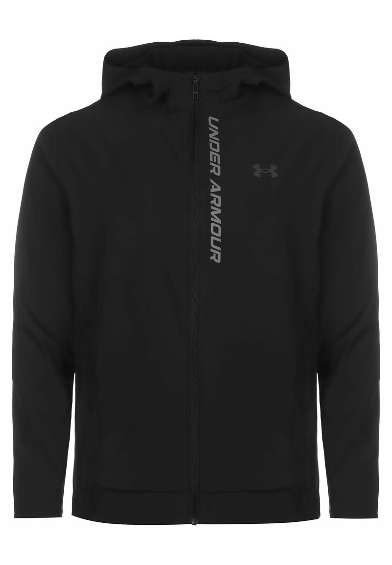 Under Armour Under Armour OUT THE STORM - Running jacket - black jet gray reflective Outlet