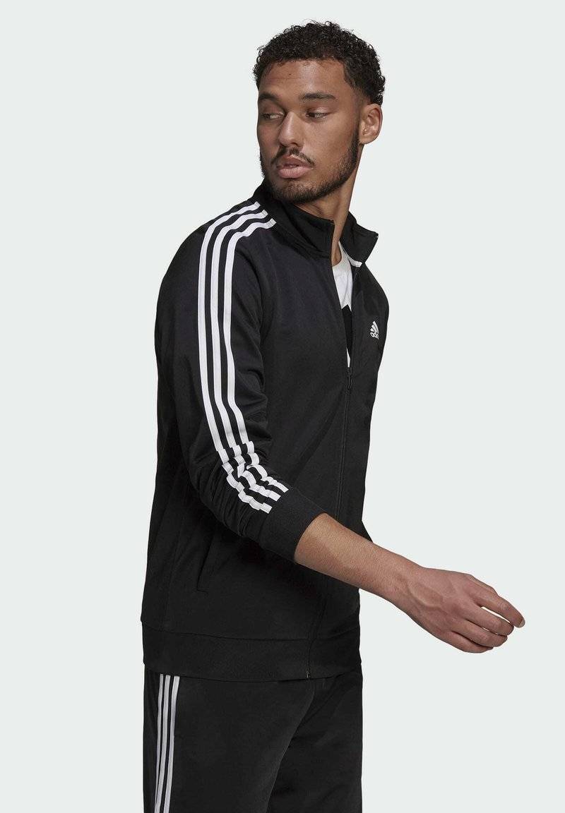 adidas Sportswear adidas Sportswear ESSENTIALS WARM-UP REGULAR 3-STRIPES - Training jacket - black Verkauf