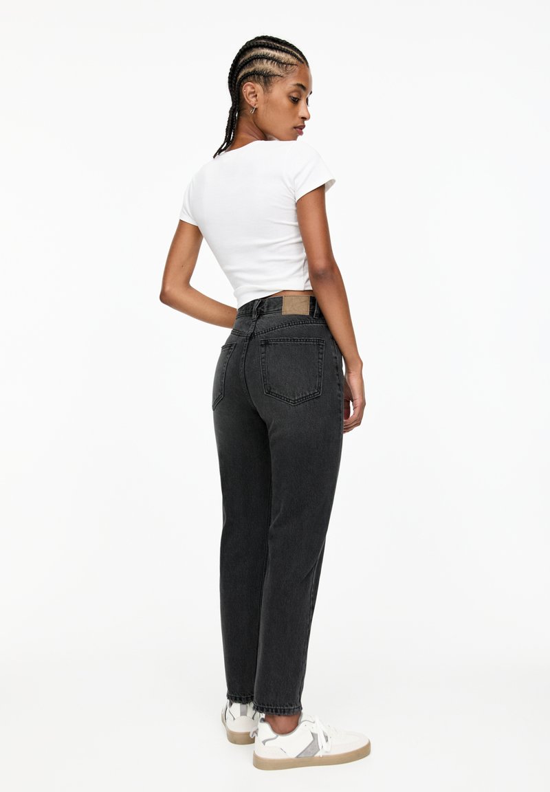 PULL&BEAR PULL&BEAR MOM - Slim fit jeans - dark grey Schlussverkauf