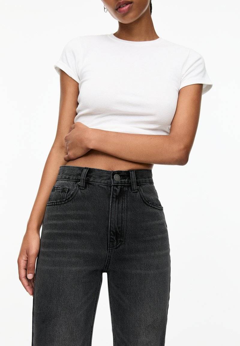PULL&BEAR PULL&BEAR MOM - Slim fit jeans - dark grey Schlussverkauf