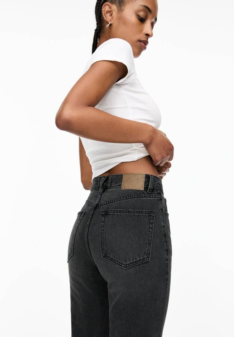 PULL&BEAR PULL&BEAR MOM - Slim fit jeans - dark grey Schlussverkauf