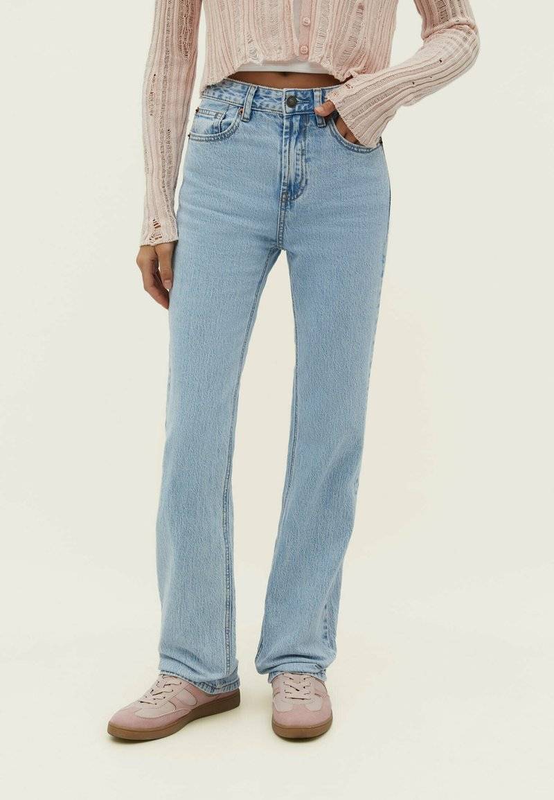 Stradivarius Stradivarius VINTAGE - Straight leg jeans - blue denim