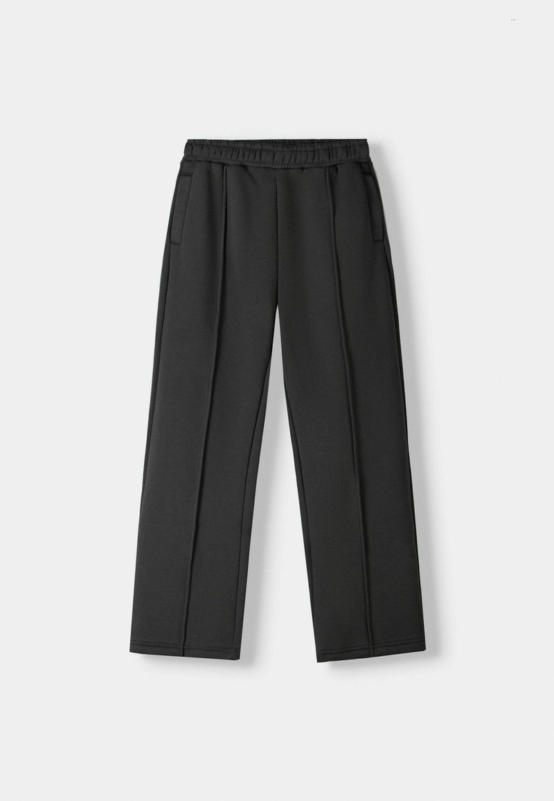 Bershka Bershka WIDE - Tracksuit bottoms - dark grey Meist gekauft