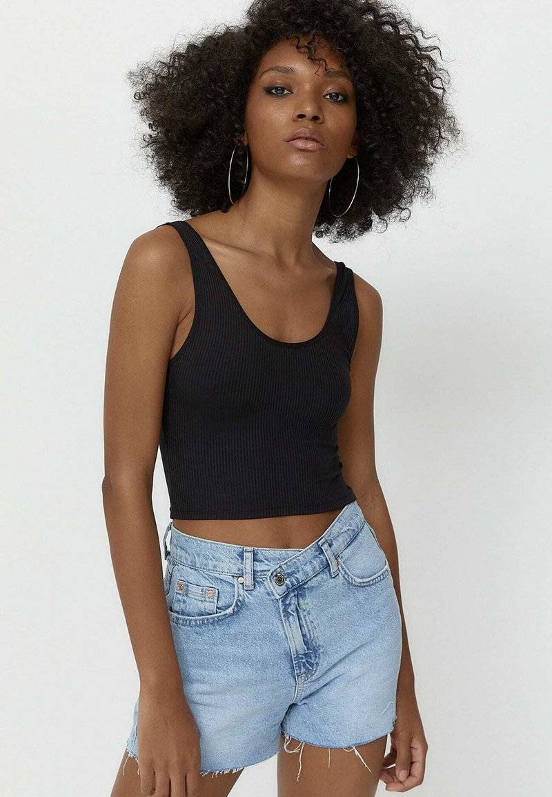 Stradivarius Stradivarius 3 PACK - Top - black Blitzverkäufe