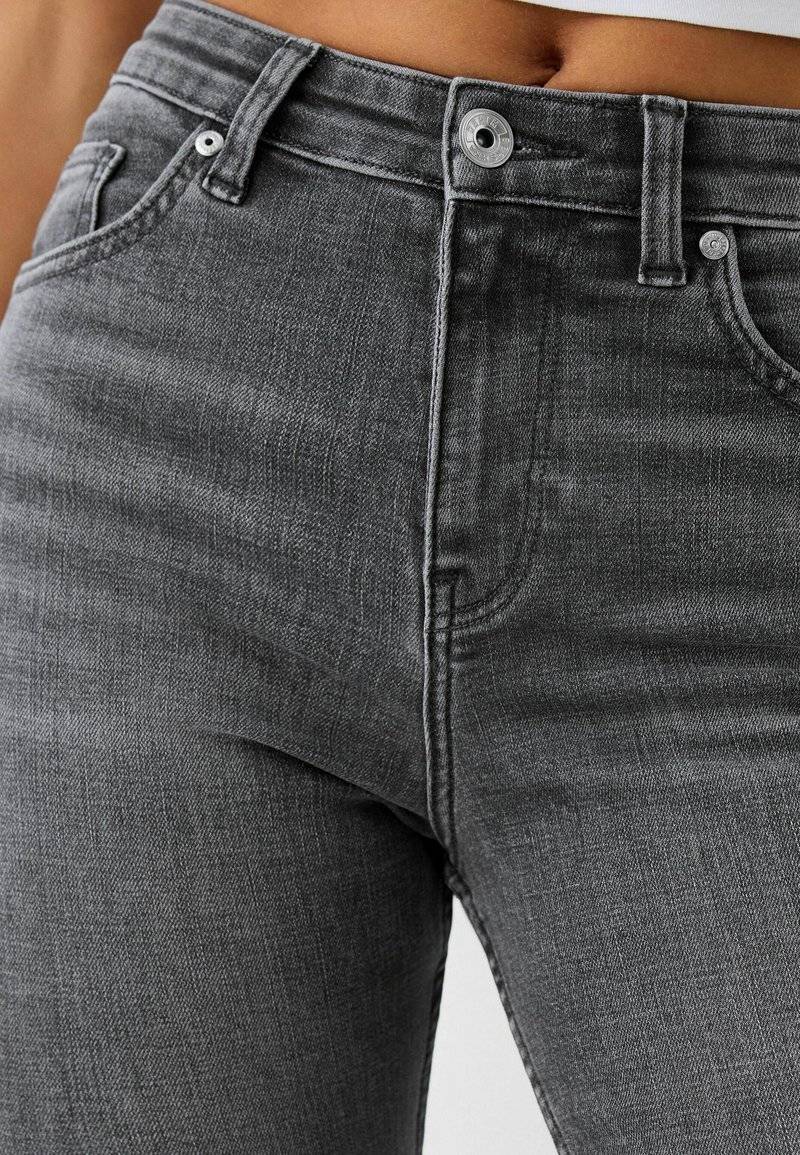 Bershka Bershka SUPER - Jeans Skinny Fit - mottled dark grey Outlet