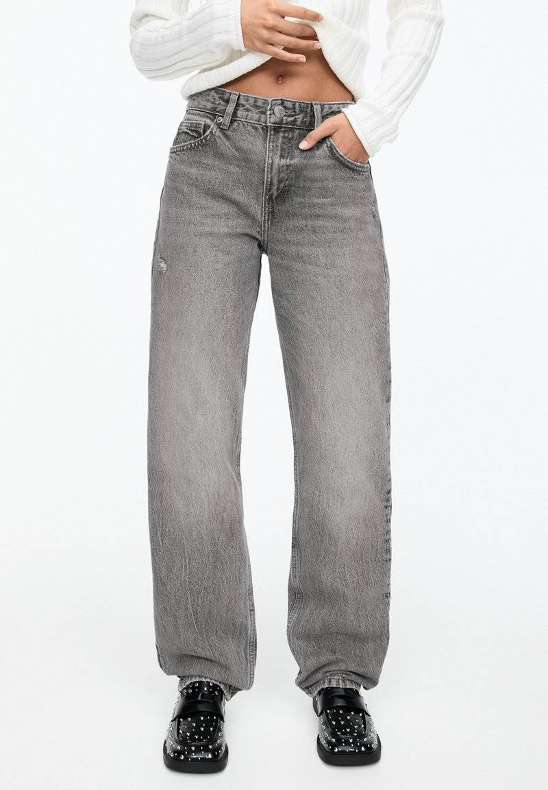 PULL&BEAR PULL&BEAR MID - Straight leg jeans - grey