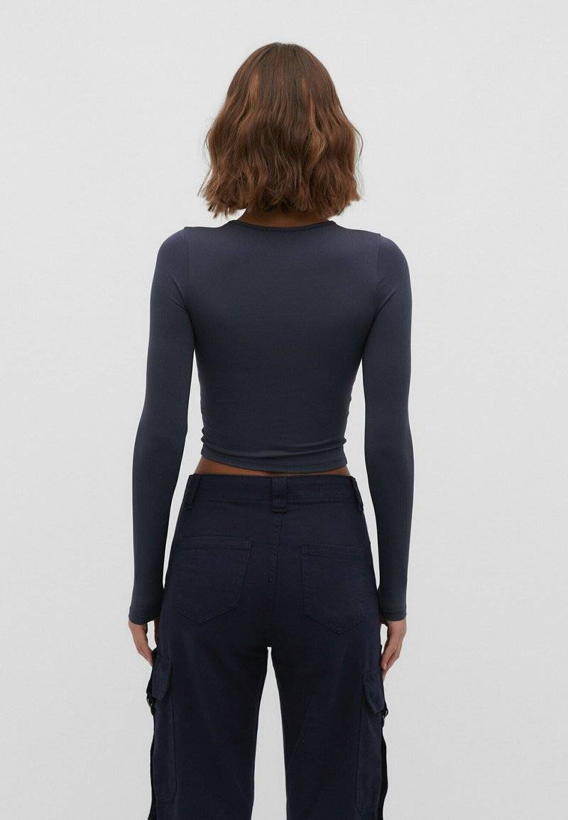 Stradivarius Stradivarius Long sleeved top - dark blue im Angebot
