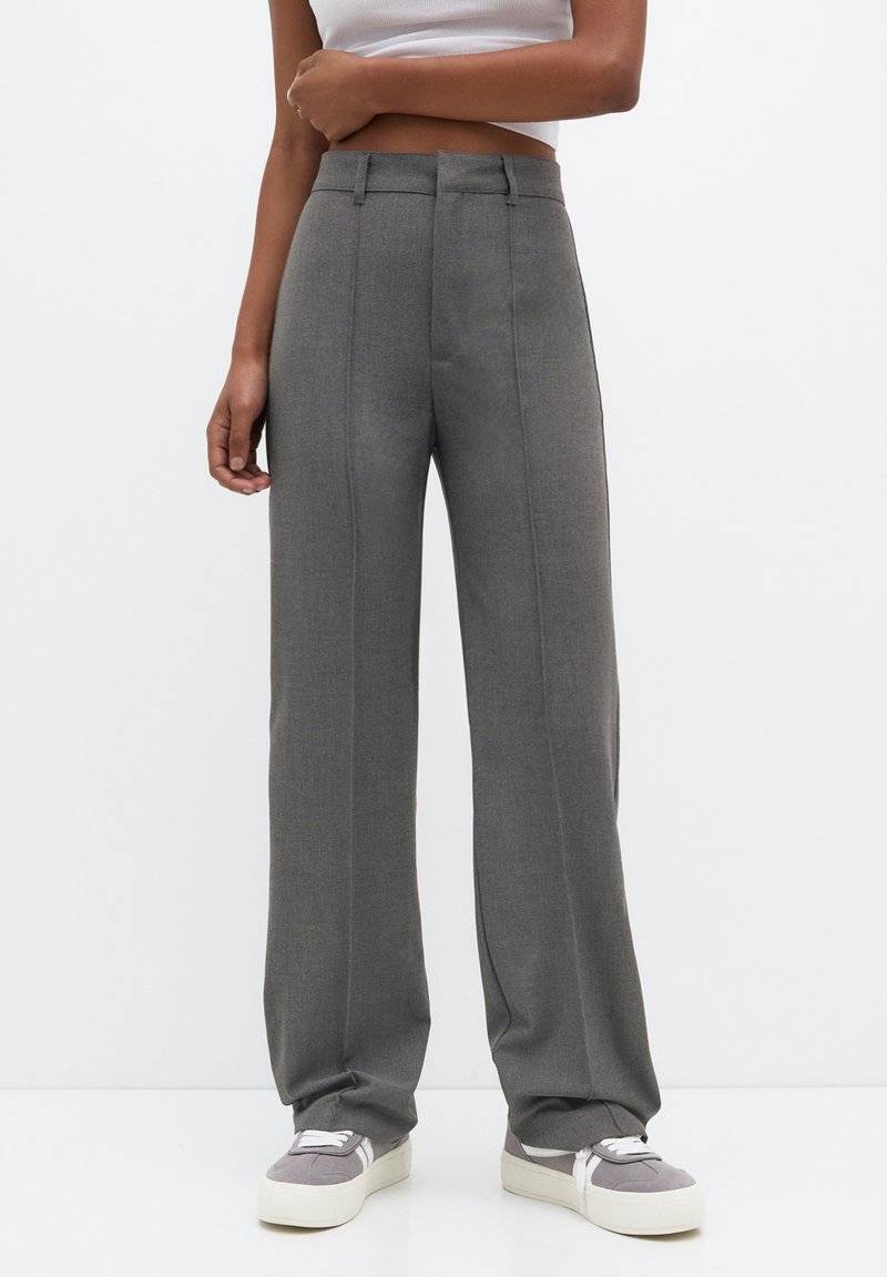 PULL&BEAR PULL&BEAR SMART SEAMED - Trousers - grey
