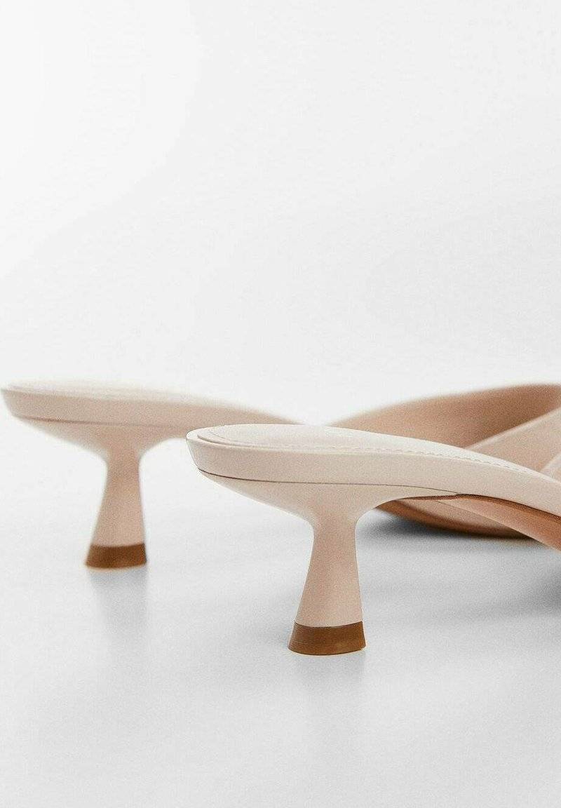 Mango Mango LOW - Heeled mules - nude Begrenztes Angebot