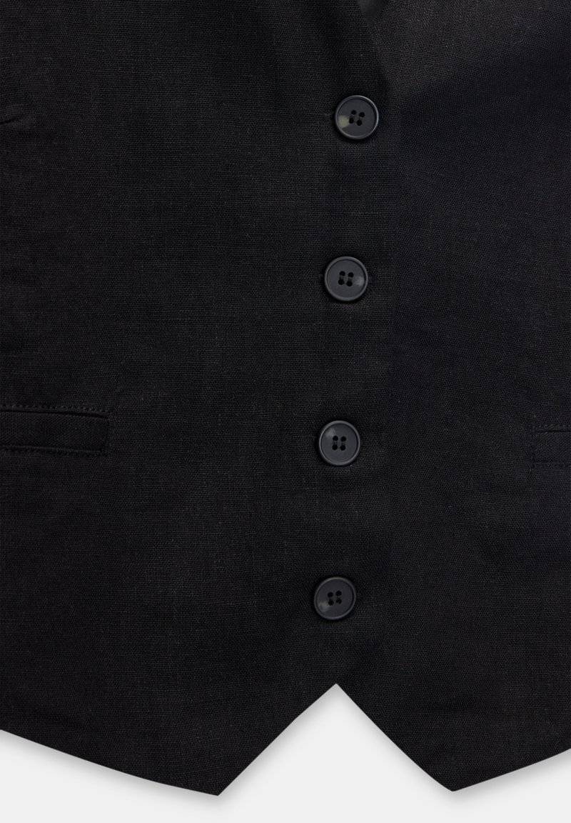 PULL&BEAR PULL&BEAR BASIC RUSTIC - Waistcoat - black Letzter Tag