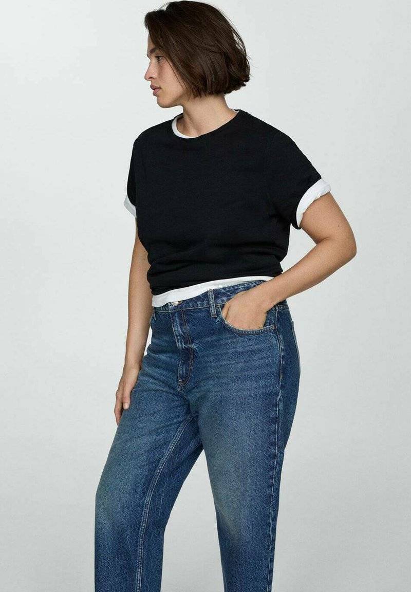 Mango Mango Relaxed fit jeans - bleu foncé Nur für heute