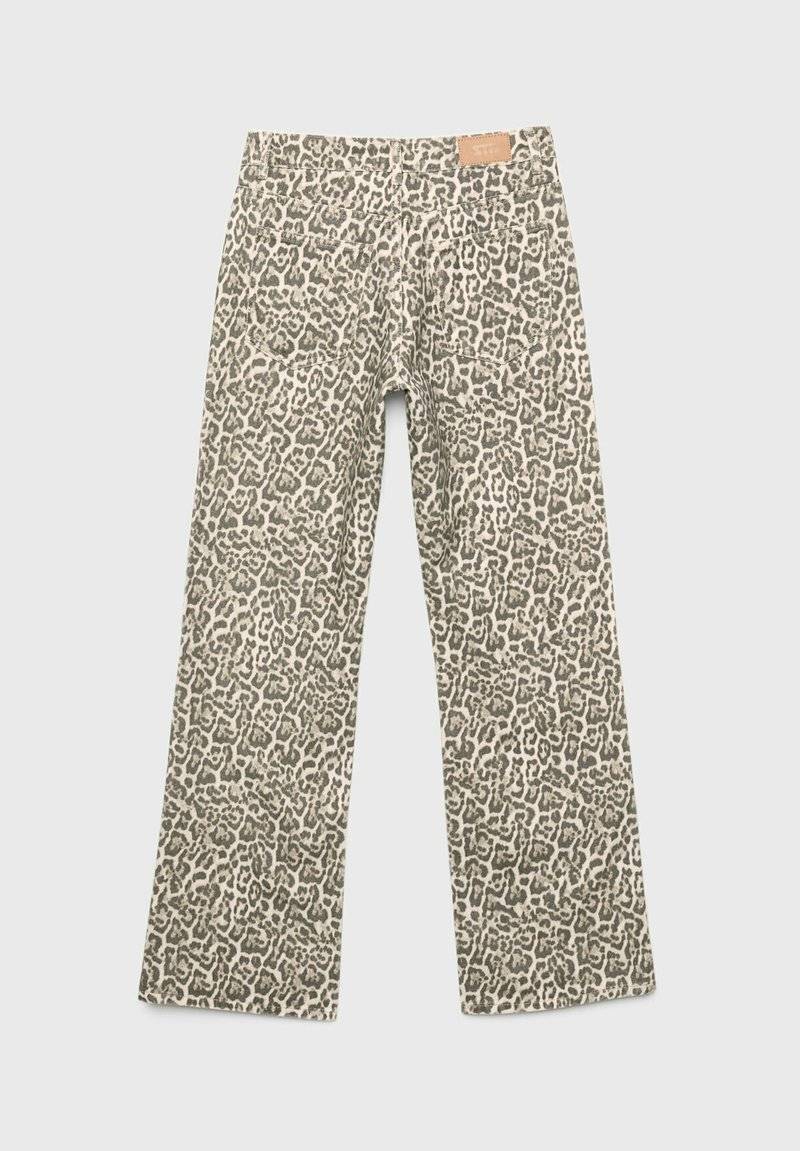 Stradivarius Stradivarius PRINTED - Straight leg jeans - camel Riesige Rabatte