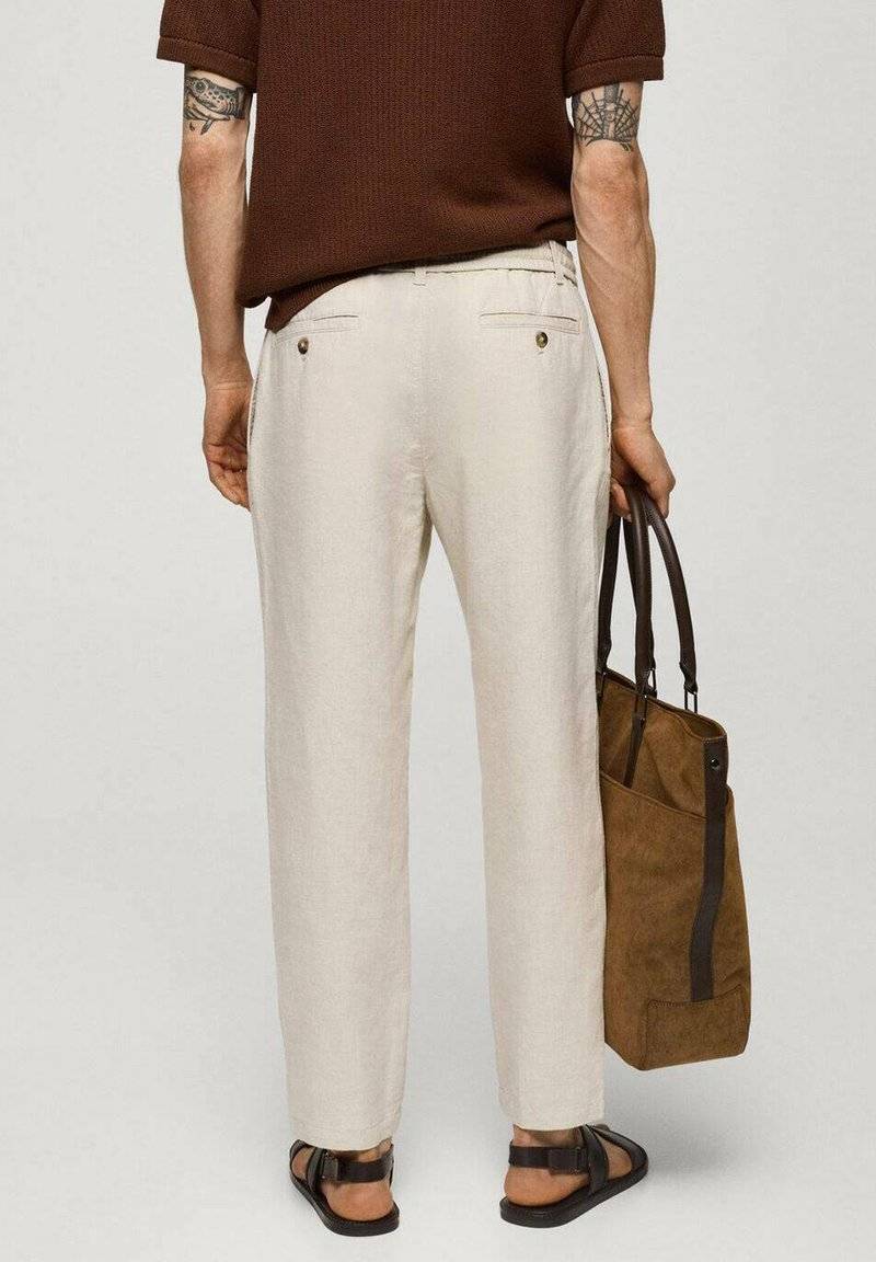 Mango Mango ROMELINO - Trousers - ecru 2025