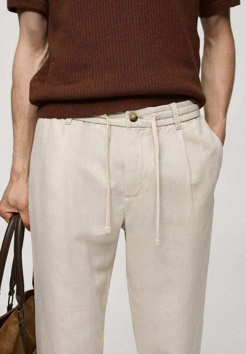 Mango Mango ROMELINO - Trousers - ecru 2025