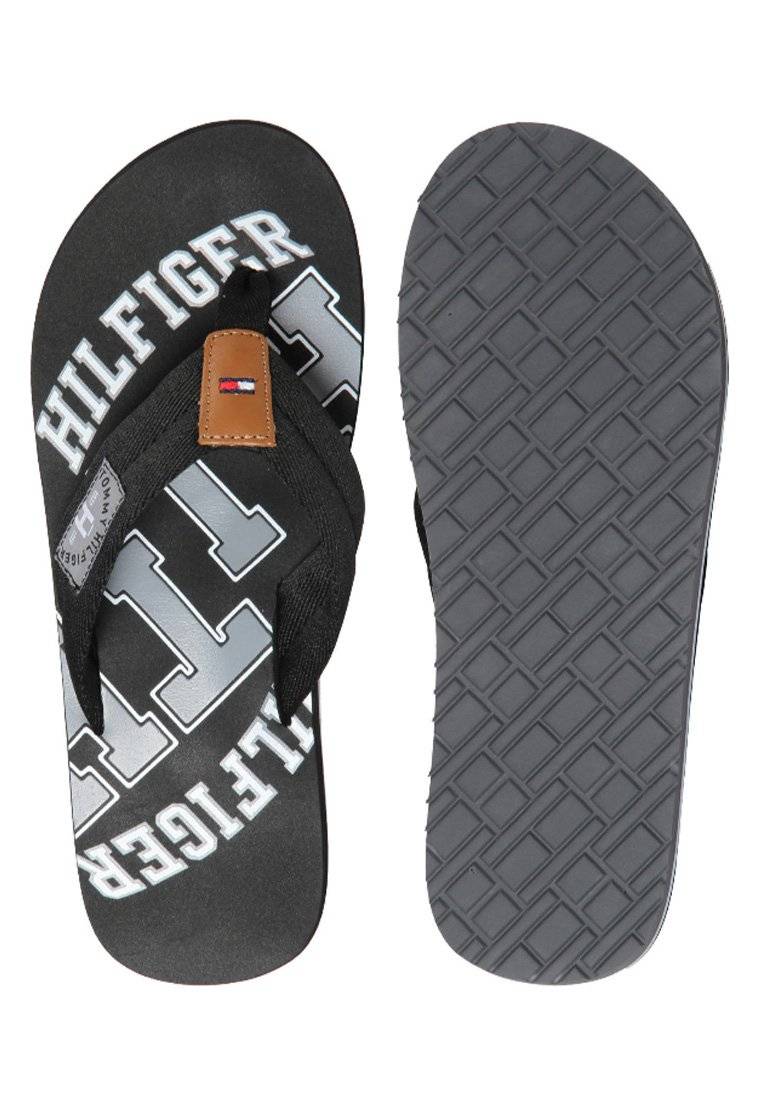 Tommy Hilfiger Tommy Hilfiger HERREN - T-bar sandals - black Online Outlet