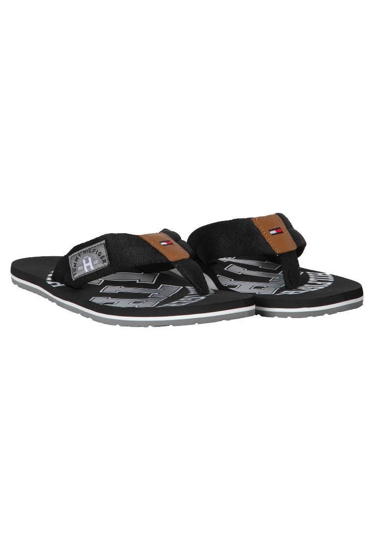 Tommy Hilfiger Tommy Hilfiger HERREN - T-bar sandals - black Online Outlet