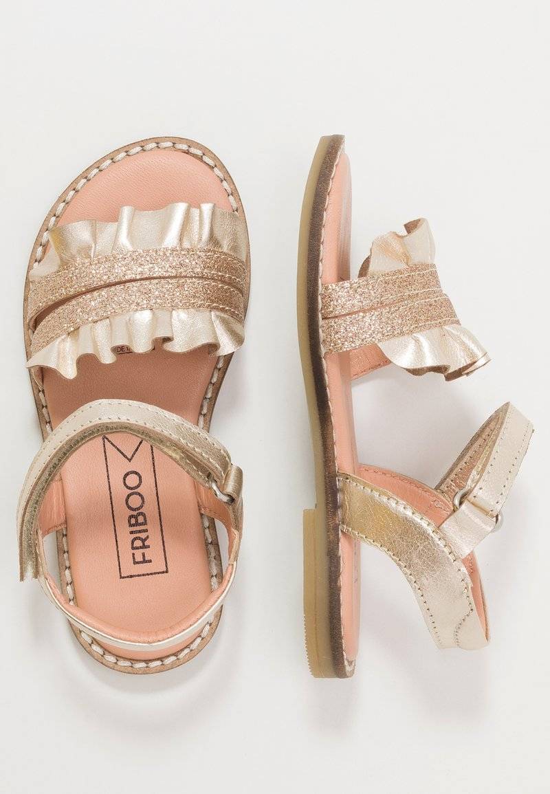 Friboo Friboo LEATHER - Sandals - gold Neueste Stile