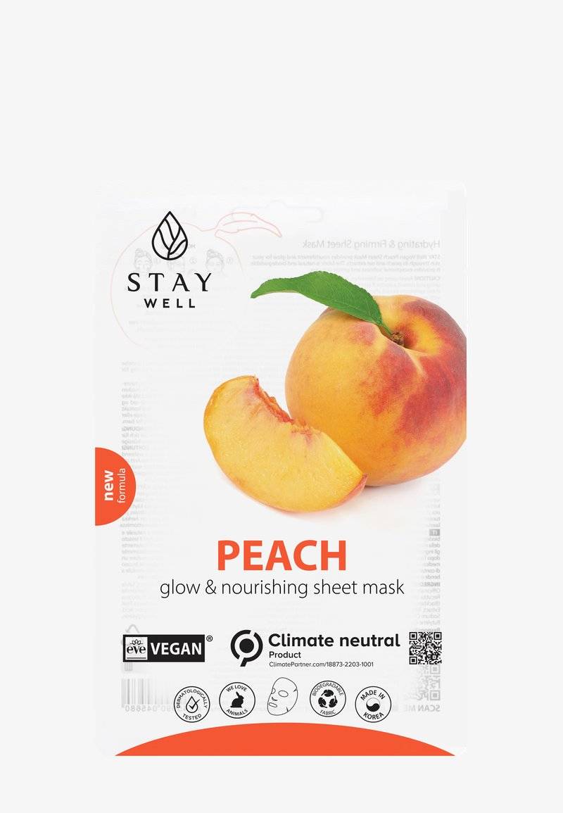 STAY Well STAY Well STAY WELL VEGAN SHEET MASK - Face mask - peach Angebote