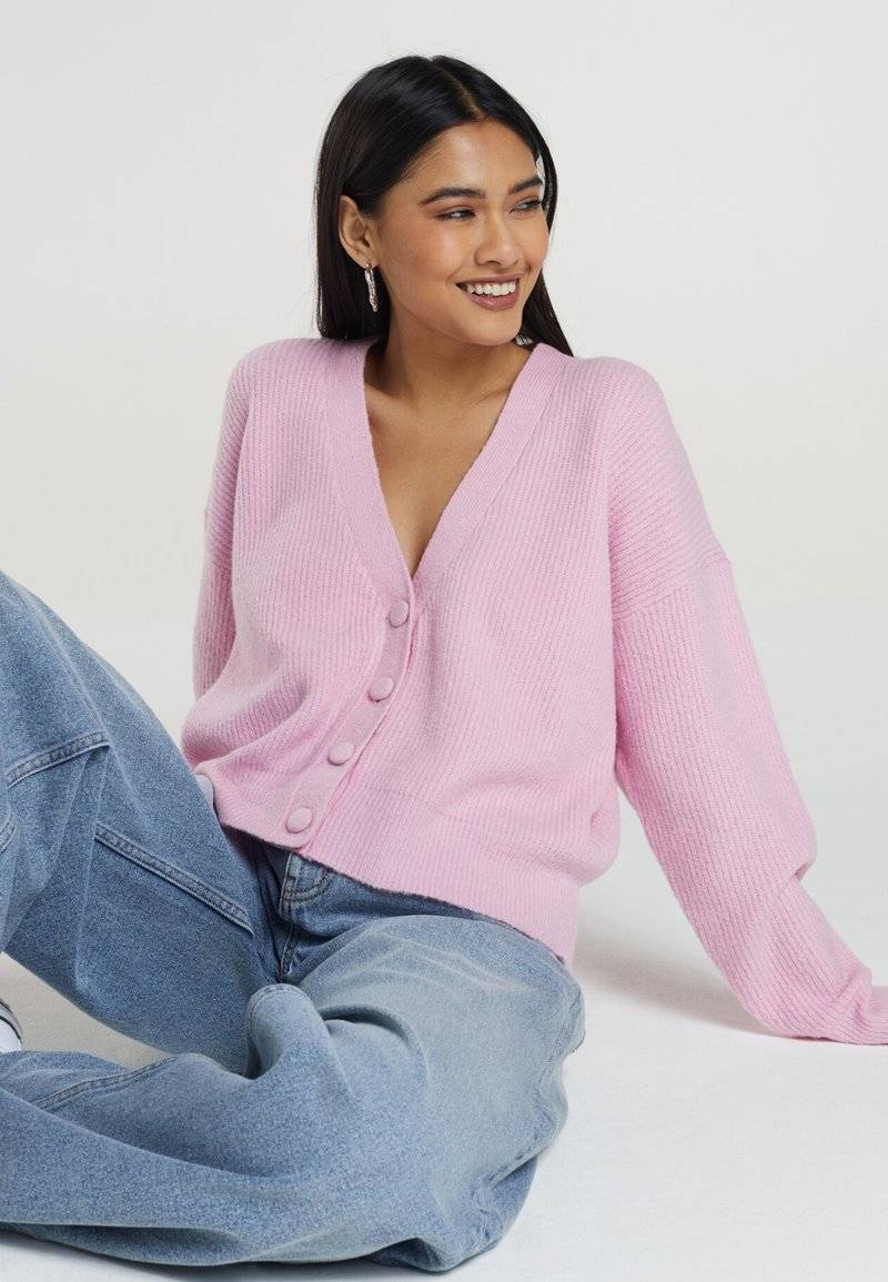 Brave Soul Brave Soul LKC-230DAFFIE - Cardigan - pink Muttertagsangebot