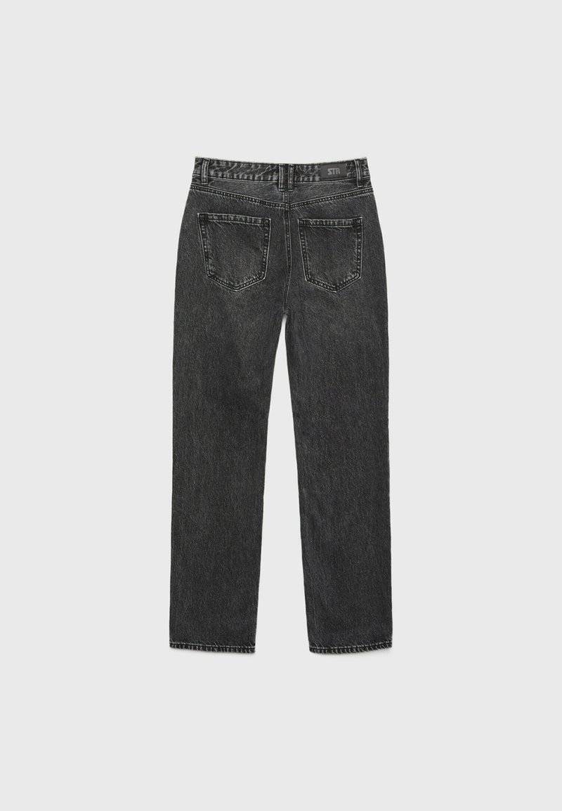Stradivarius Stradivarius Straight leg jeans - dark grey Heißer Verkauf
