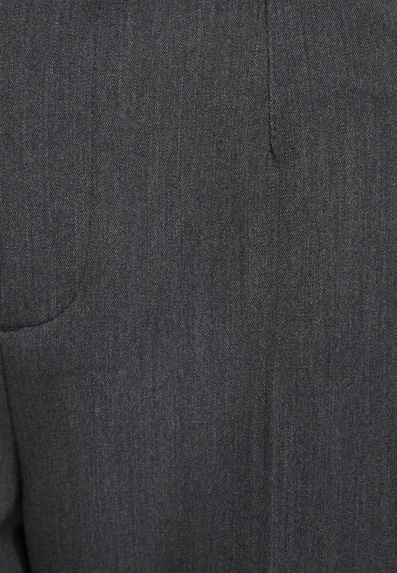 Bershka Bershka WIDE-LEG TAILORED - Trousers - mottled dark grey Neueste Mode