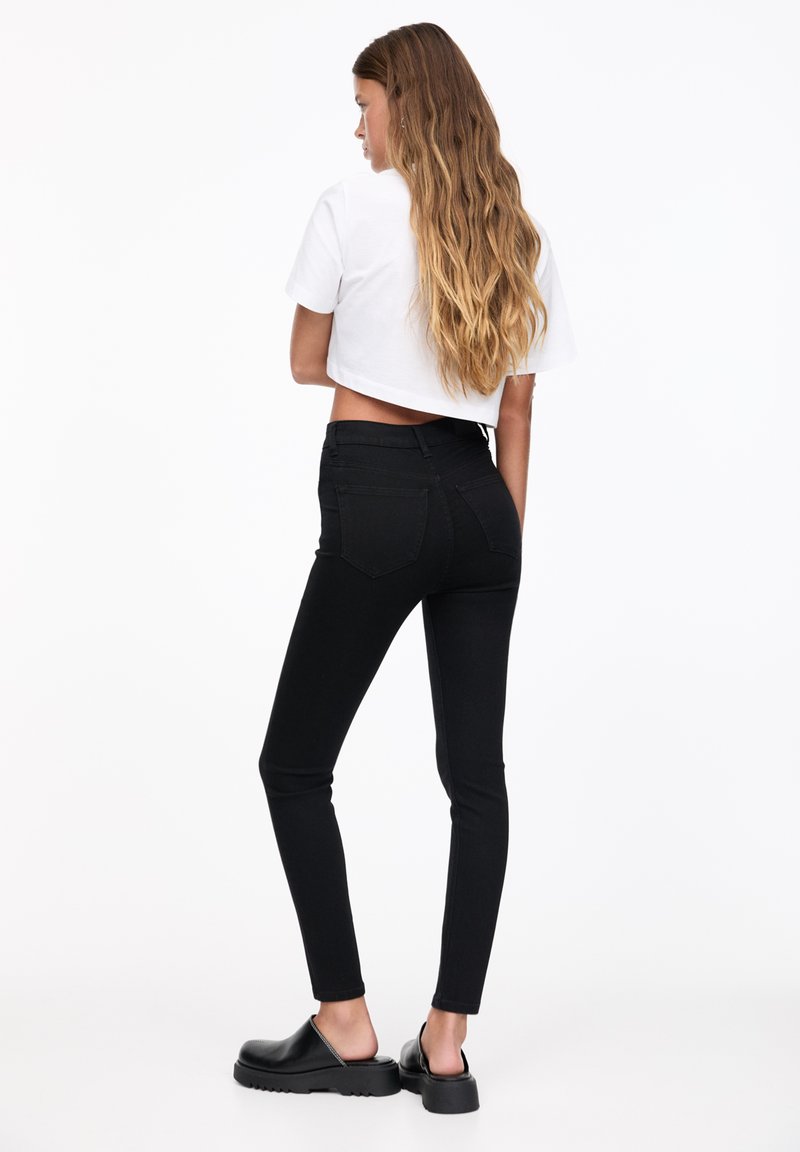 PULL&BEAR PULL&BEAR HIGH WAIST - Jeans Skinny Fit - black Online Outlet