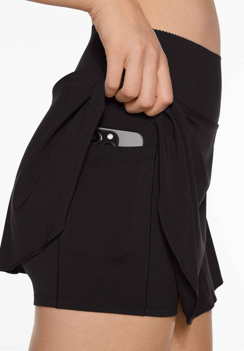 OYSHO OYSHO COMPRESSIVE - Sports skirt - black Neuheiten