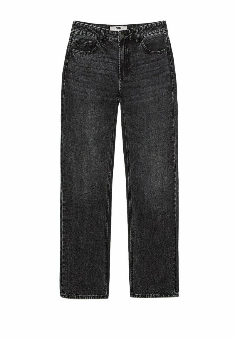 Stradivarius Stradivarius Straight leg jeans - dark grey Bestseller