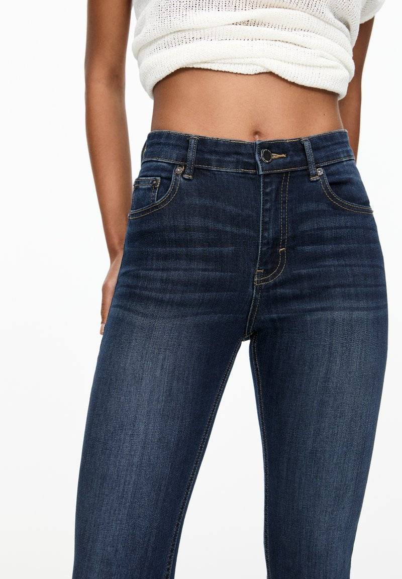 PULL&BEAR PULL&BEAR MID-RISE - Jeans Skinny Fit - dark blue Sonderangebote