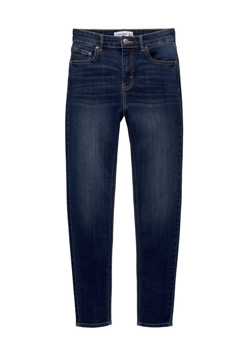 PULL&BEAR PULL&BEAR MID-RISE - Jeans Skinny Fit - dark blue Sonderangebote