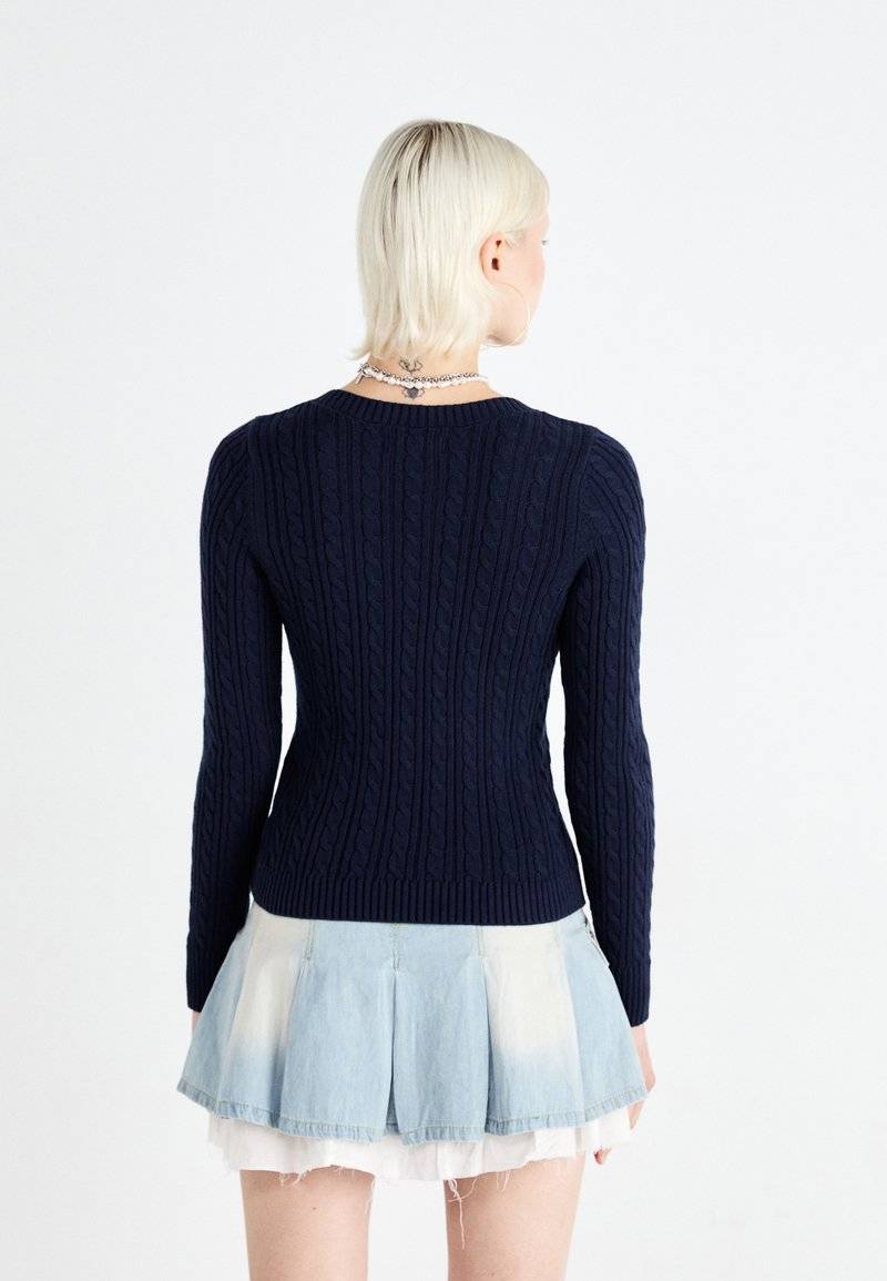 Hollister Co. Hollister Co. ICON CABLE V NECK - Jumper - navy blazer Tiefpreis