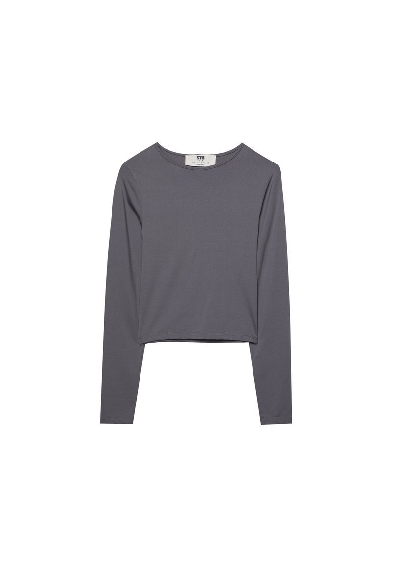 Stradivarius Stradivarius Long sleeved top - dark grey Wochenangebot